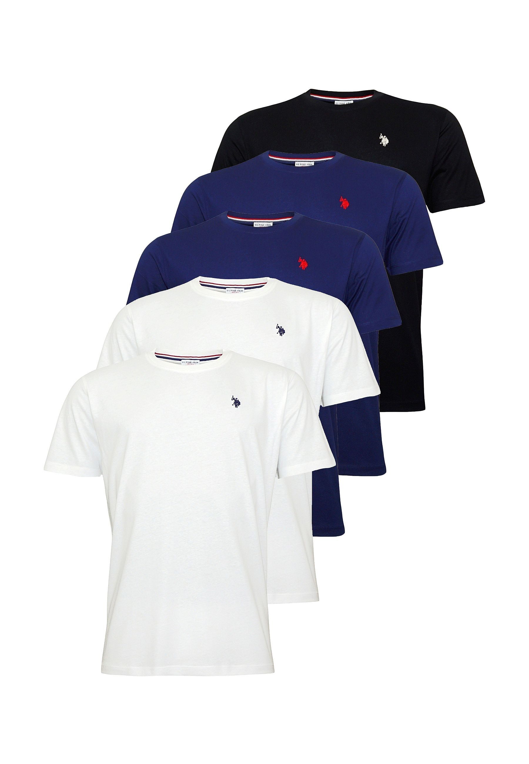 U.S. Polo Assn. T-Shirt T-Shirt Kurzarmshirt 5er Pack (5-tlg., 5)