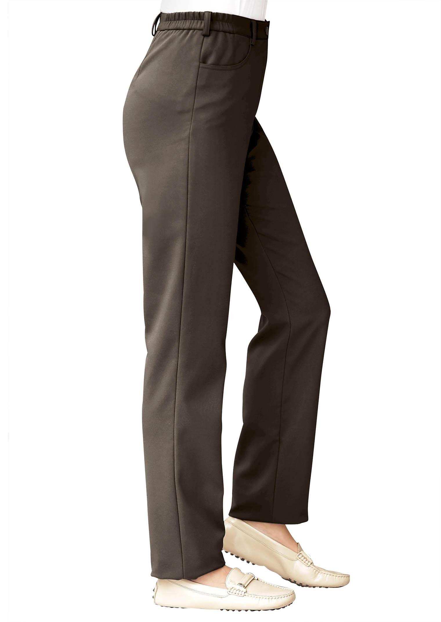 GOLDNER Stoffhose Funktionelle Softshell-Hose Carla grau