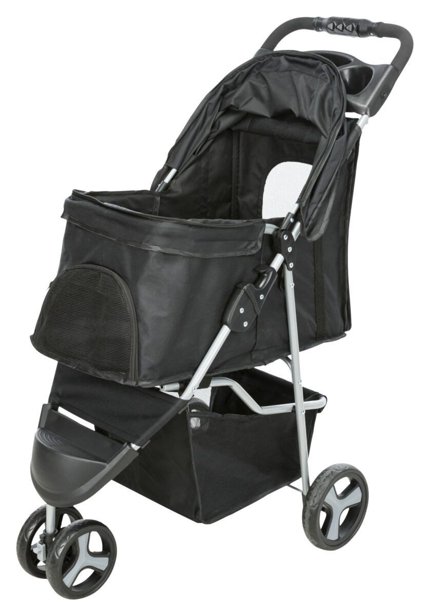 TRIXIE Hundebuggy Buggy für Hunde - schwarz - 47 × 100 × 80 cm