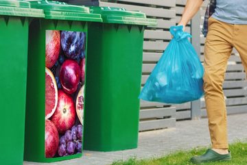 MuchoWow Wandsticker Obst - Regenbogen - Farben (1 St), Mülleimer-aufkleber, Mülltonne, Sticker, Container, Abfalbehälter