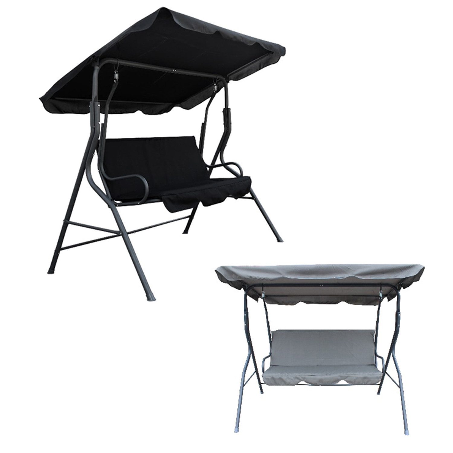 Home4Living Hollywoodschaukel Schaukelbank Gartenschaukel Bank Dach günstig online kaufen