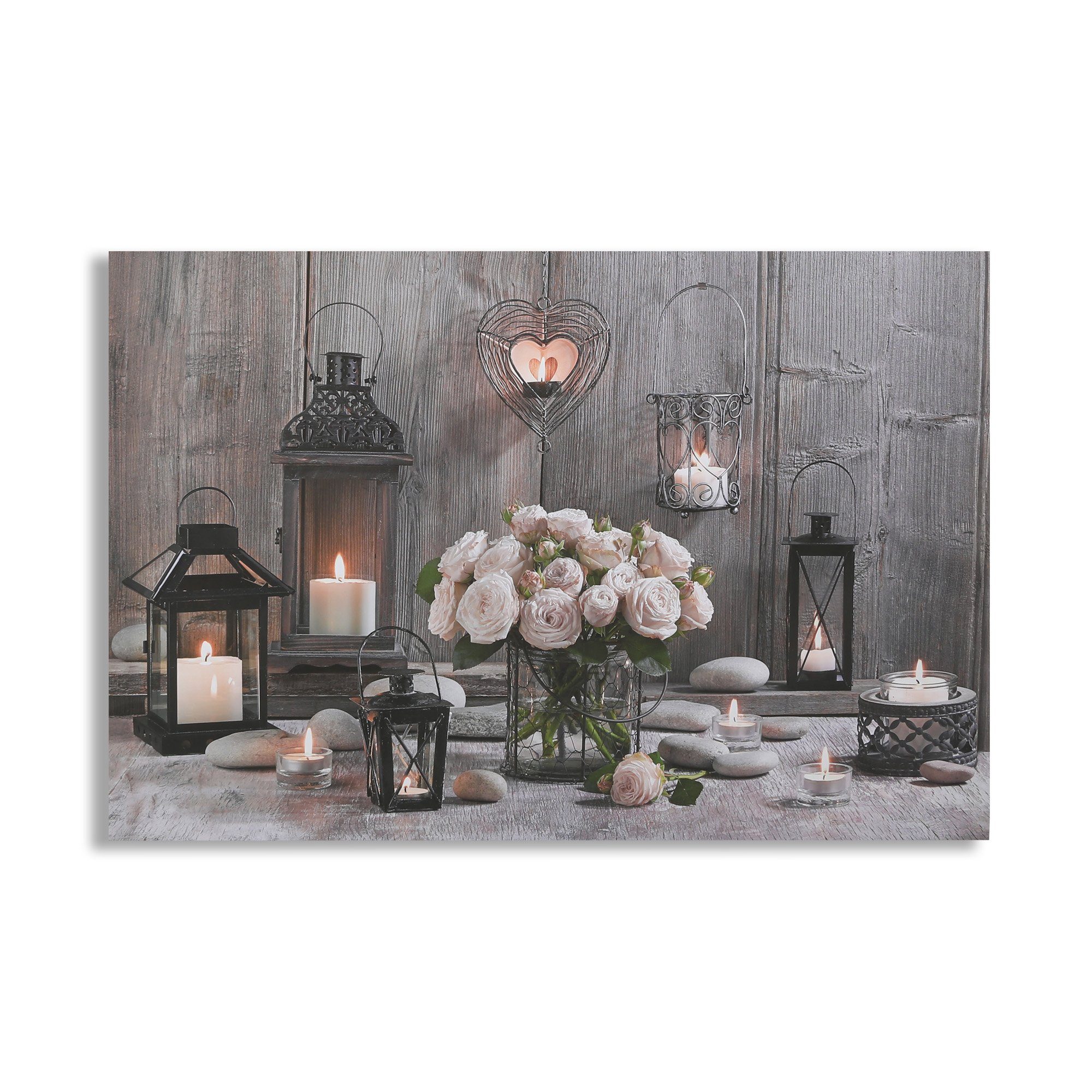 Art for the home LED-Bild "Cosy Kerzen LED 60x90cm", Zen-Modern, (1 St.), L günstig online kaufen