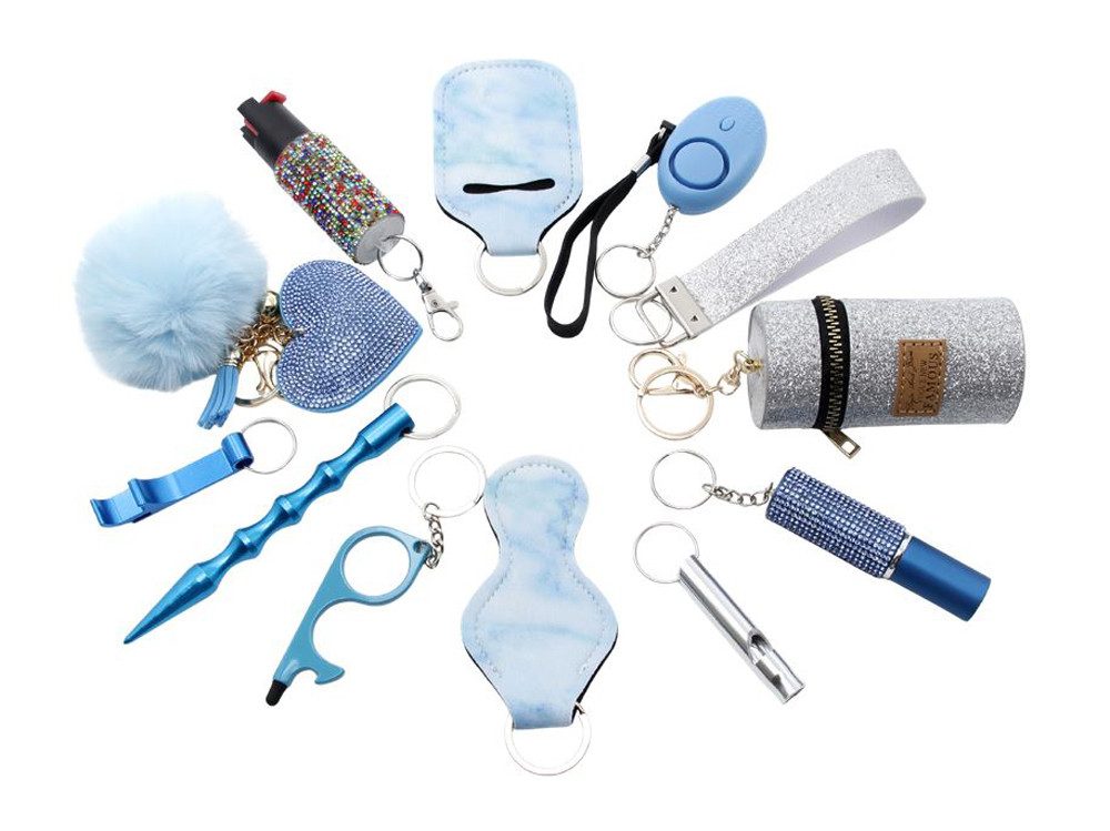 KH Security Schutzengel Set (Pfefferspray, Pfeife usw) Überfallmelder (nützliche Artikel für Ihren Selbstschutz)