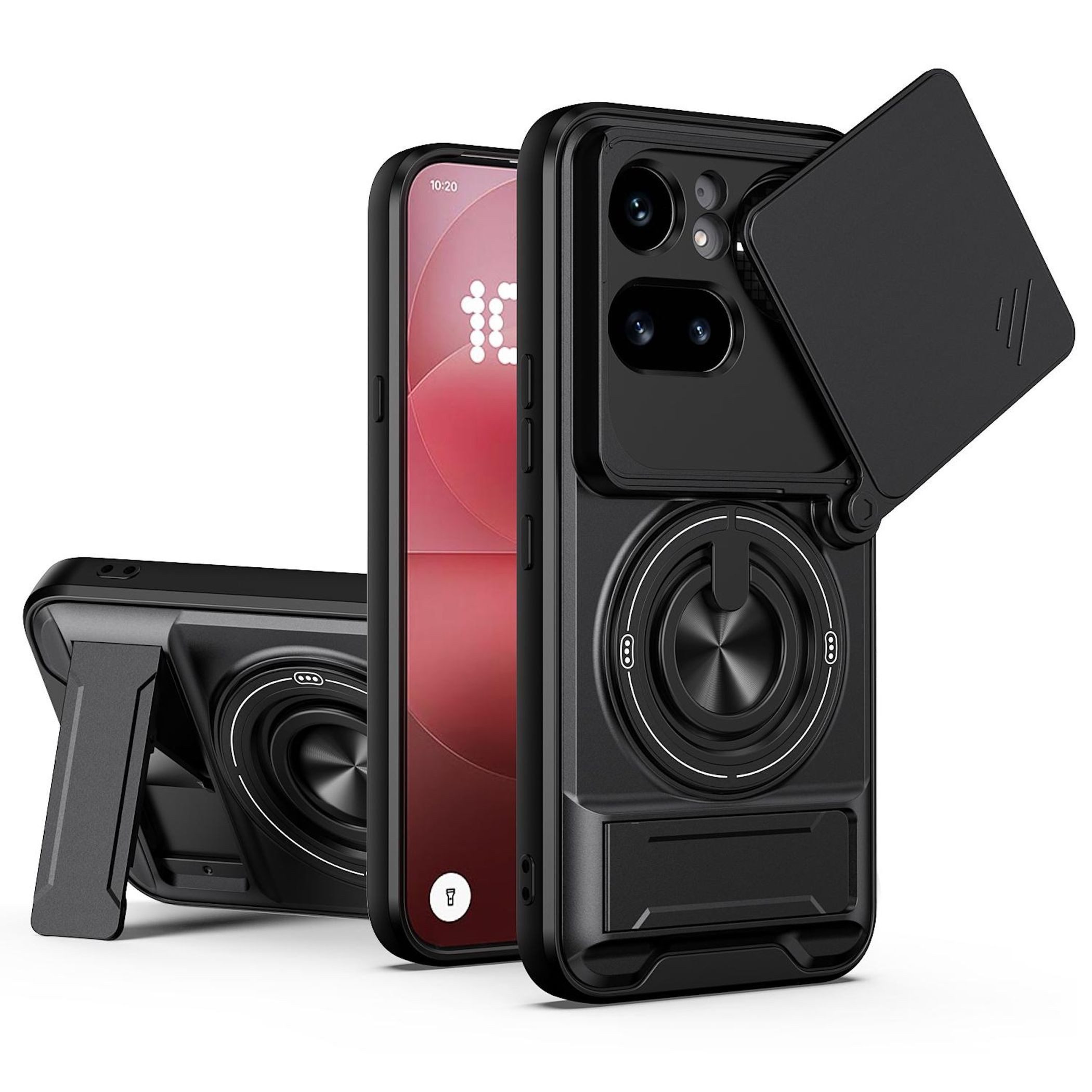 Wigento Handyhülle Magnetisch für Nothing Phone 4a Pro Camshield Stand Magnetisch Case 6,83 Zoll, Magnetisch, Camshield, Standfunktion