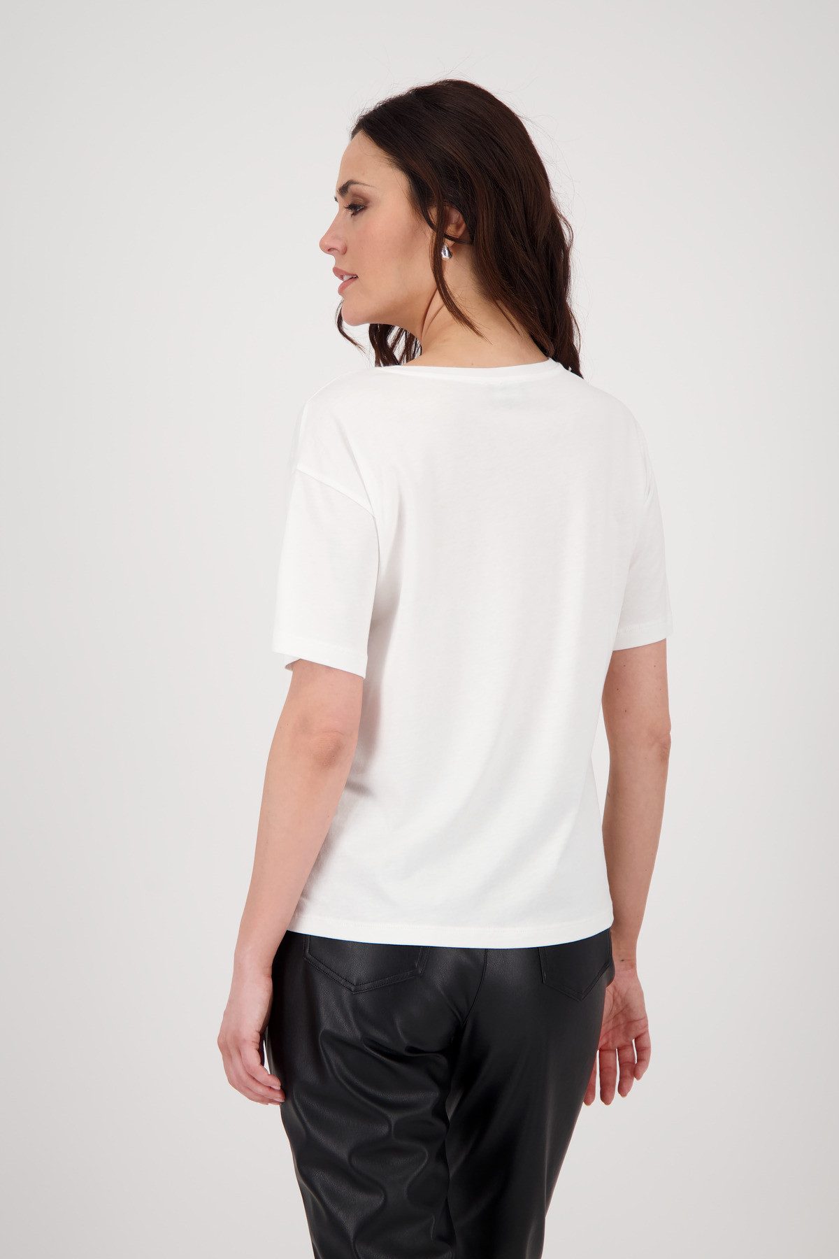 Monari T-Shirt Shirt Happiness Mit Rundhalsausschnitt günstig online kaufen