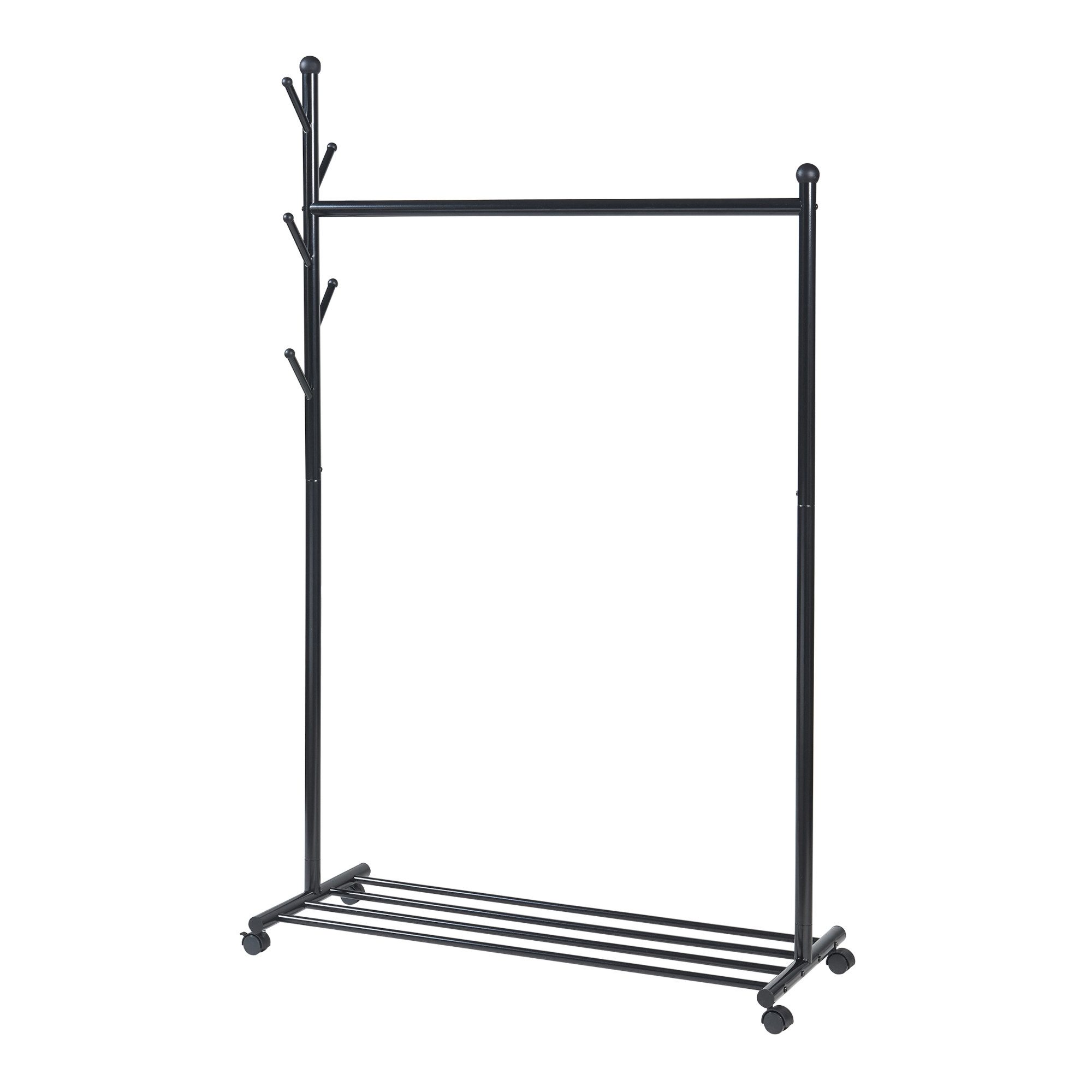 en.casa Garderobenständer, »Snåsa« 170x105x43 cm Schwarz günstig online kaufen