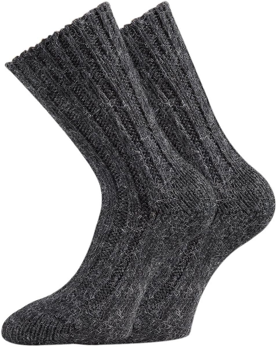 Strümpfe 2 Paar superweiche Wollsocken mit Alpakawolle für Damen & Herren