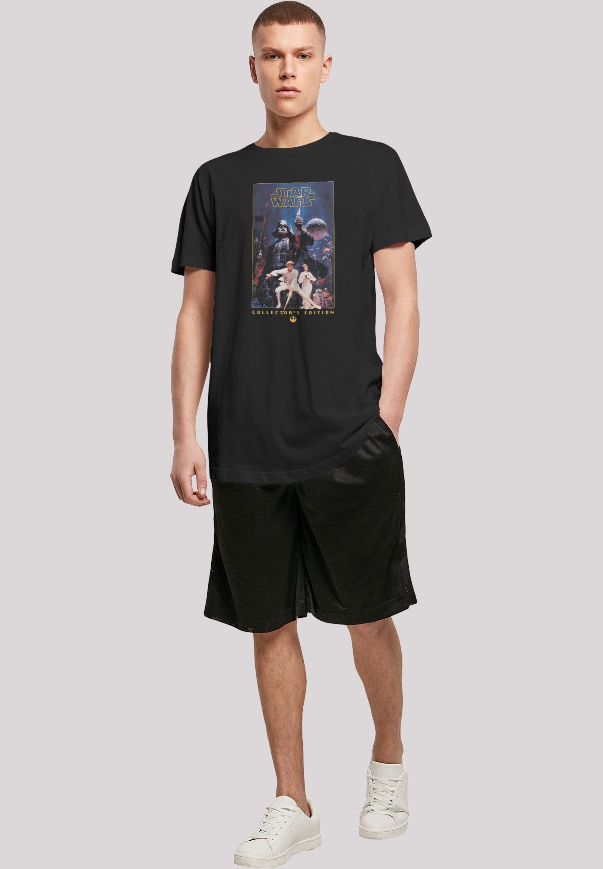 F4NT4STIC Kurzarmshirt Herren Star Wars Shaped Long Collector's (1-tlg) Edition Tee -BLK with
