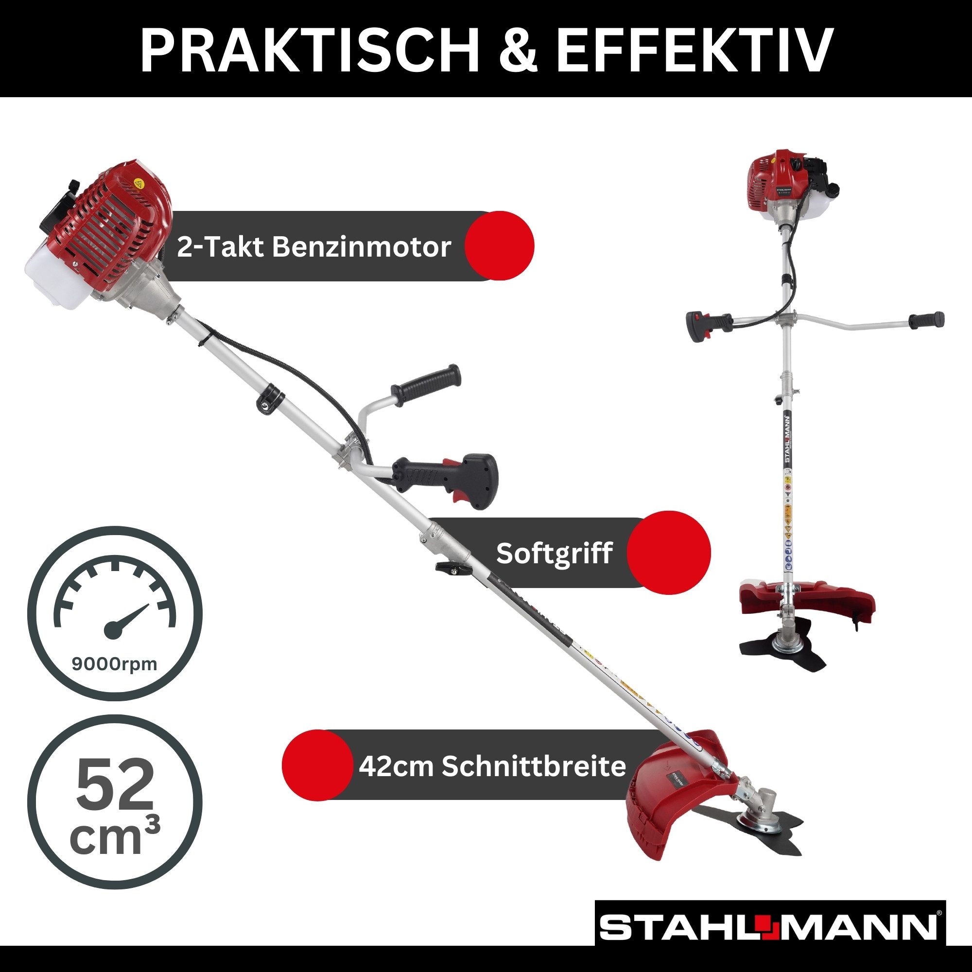 Stahlmann Benzin-Motorsense Stahlmann Freischneider Benzin MS520 günstig online kaufen