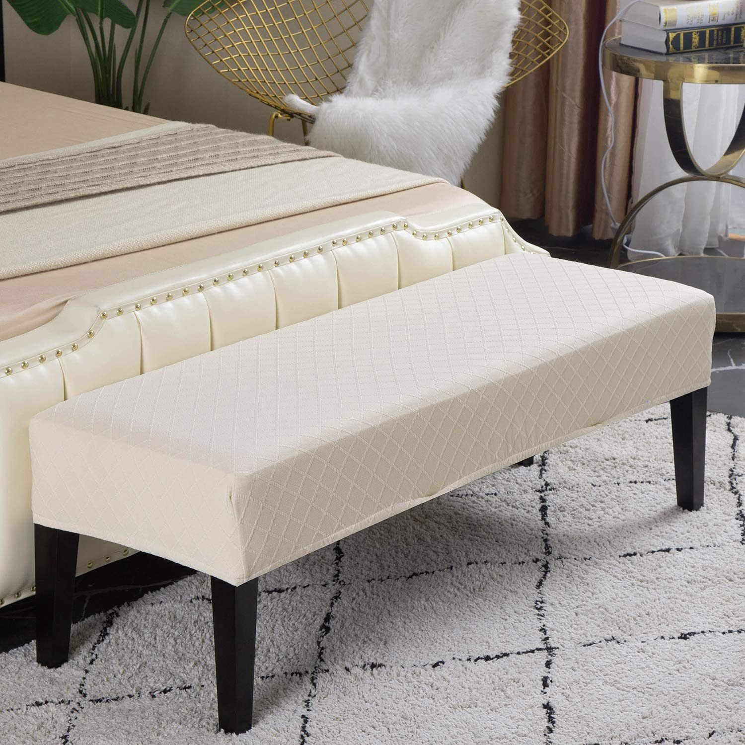 BYSURE Stuhlhusse, Gepolsterter Stretch Jacquard-Bankbezug -sitzschutz günstig online kaufen