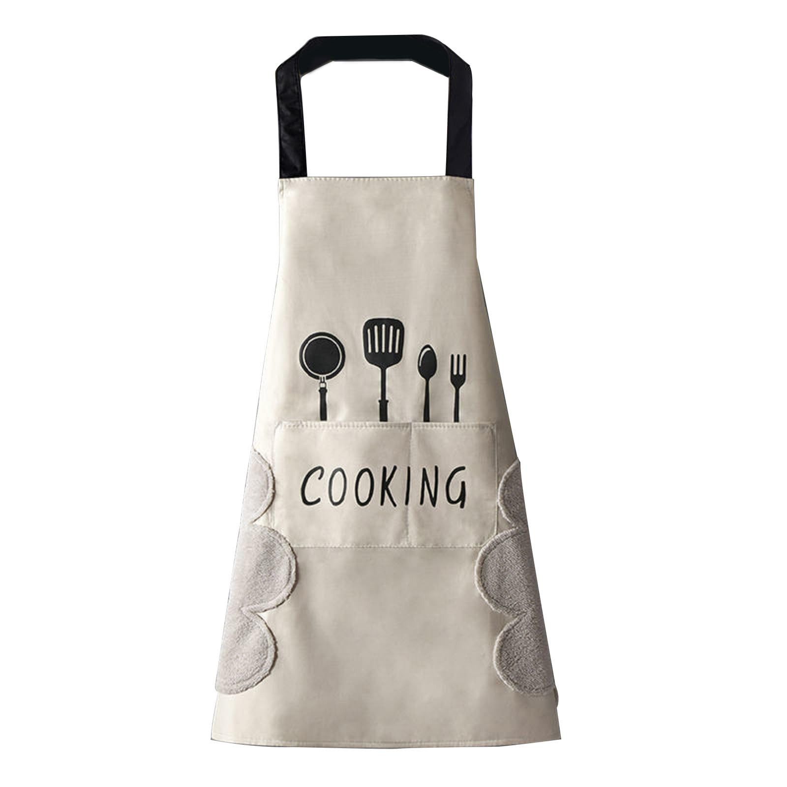 Agger Kochschürze Kochschürze Wasserdicht Schürze mit 2 Taschen, Küchenhelfer, Küchenschürze für Männer Damen Küche Restaurant Café