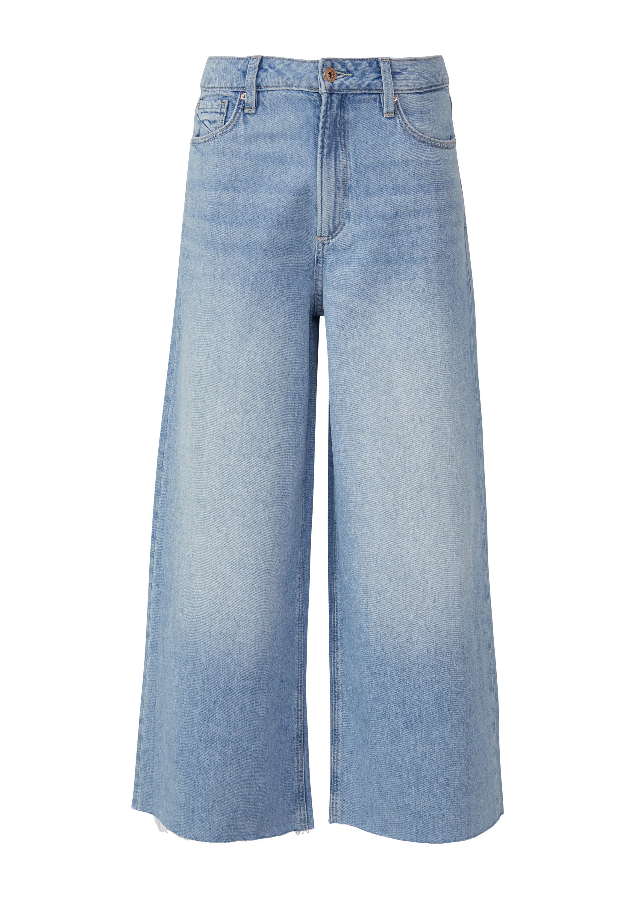 QS Weite Jeans Jeans-Hose CATIE Jeans-Culotte Catie / Slim Fit / High Rise günstig online kaufen