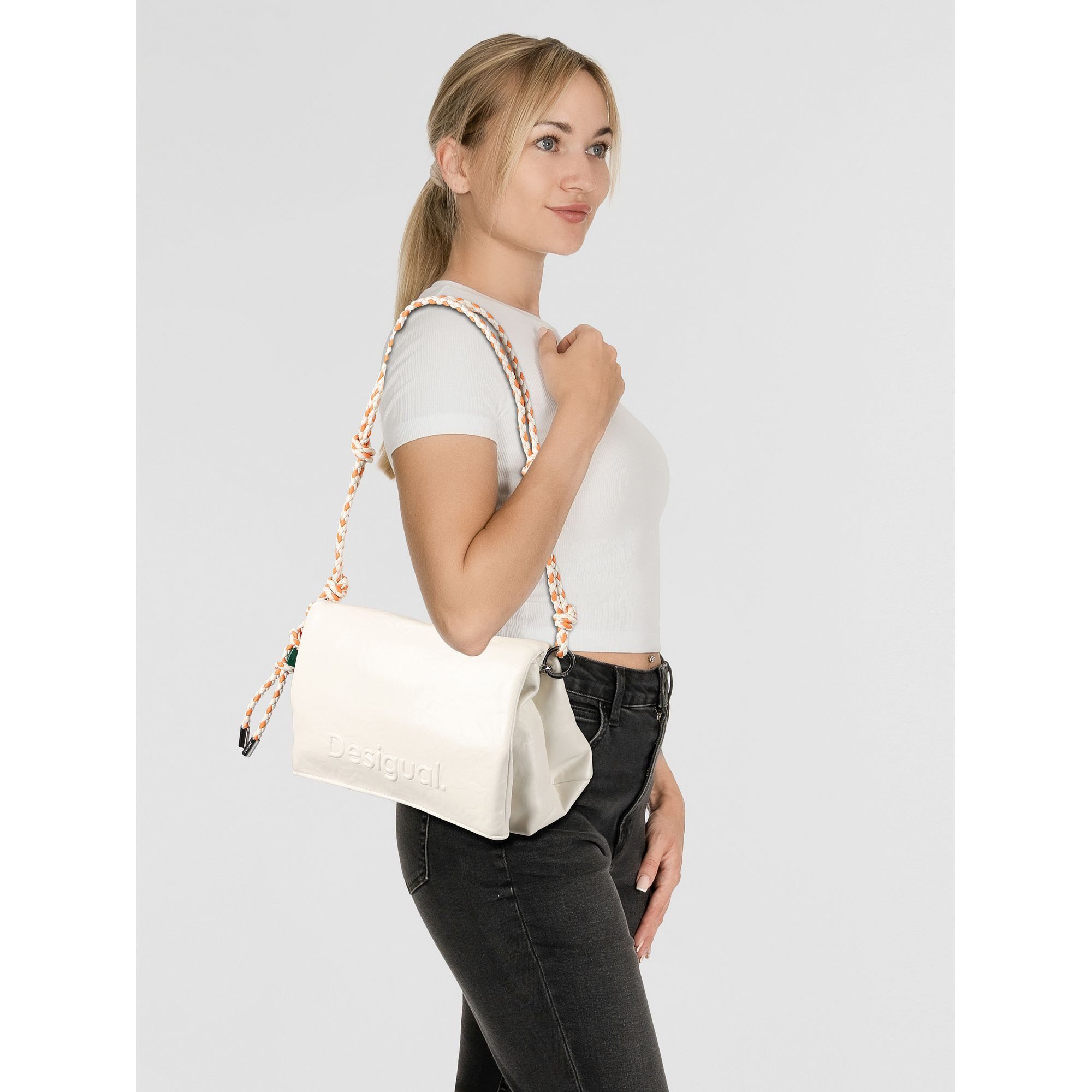 Desigual Schultertasche Half, Polyurethan