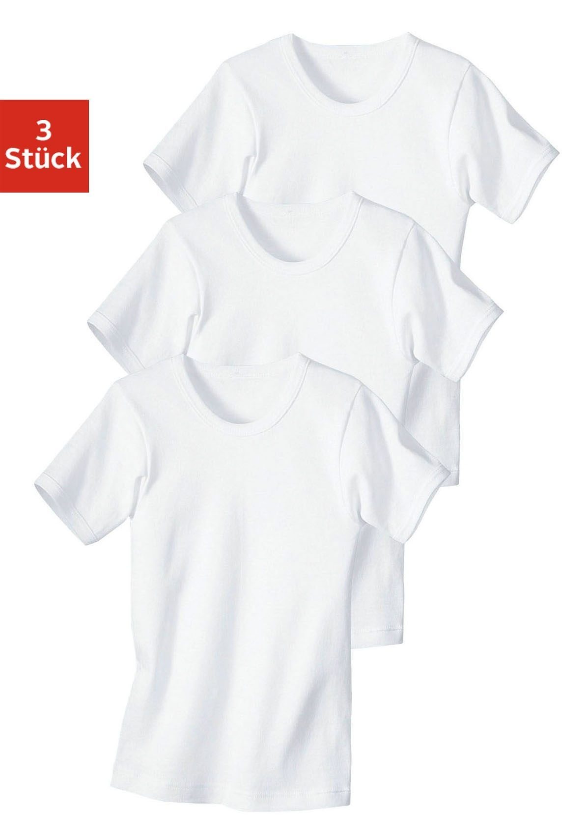 H.I.S Feinripp-Qualität, reine Unterhemd (Packung, Baumwolle 3-St)