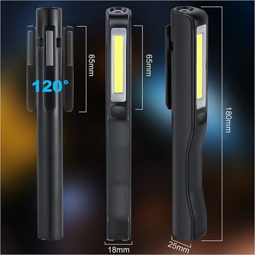 yozhiqu LED Stirnlampe USB wiederaufladbare Arbeitsleuchte, Inspektionsleuchte (1-St), LED-Beleuchtung, Notfall-Autoleuchte, magnetische Arbeitsleuchte