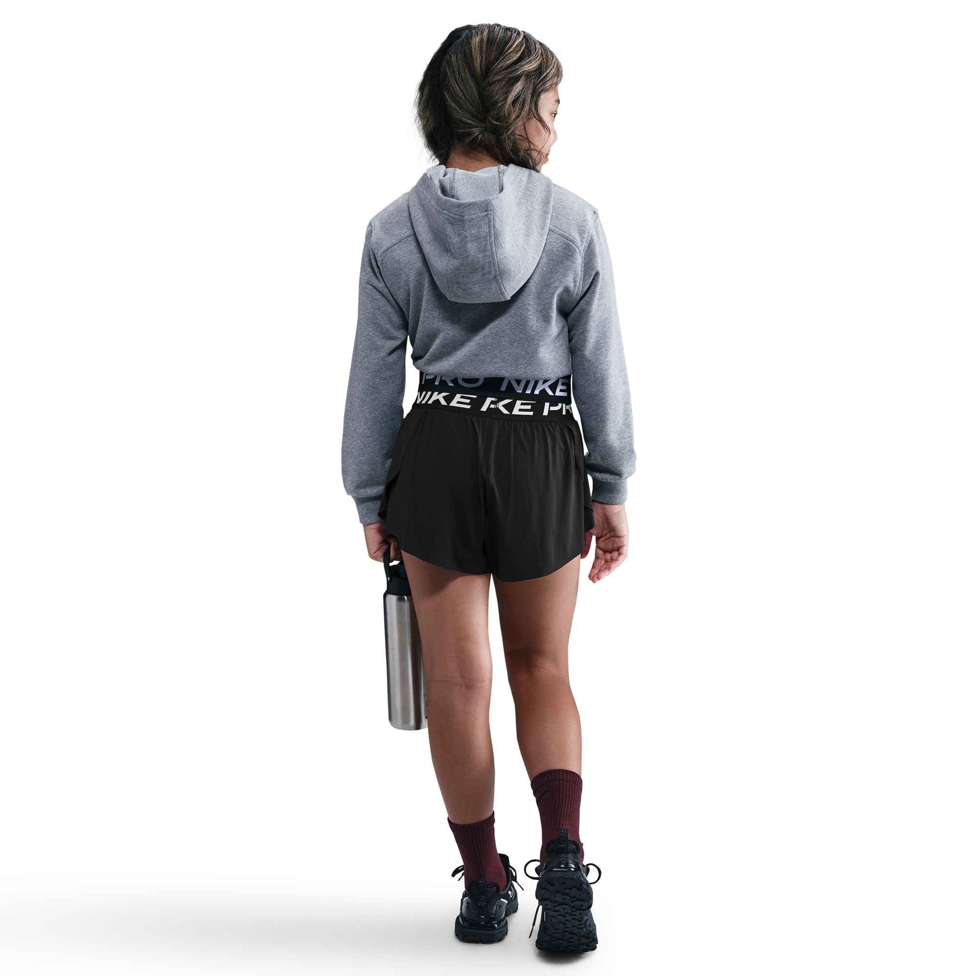 Nike Shorts Nike Pro Big Kids' (Girls) Dri-FIT 2-in-1 Shorts 2-in-1-Design, für Kinder geeignet, aus Polyester und Elasthan
