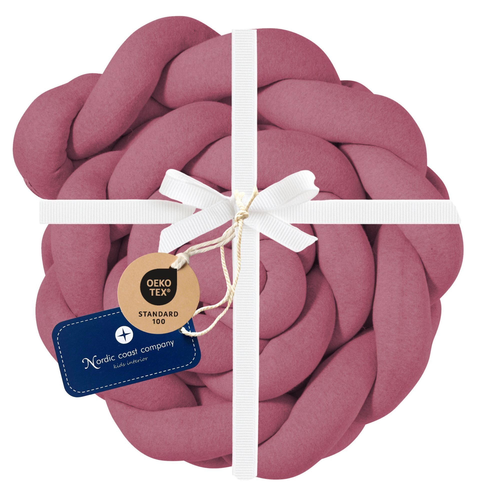 Nordic Coast Company Nestchenschlange XXL Bettschlange geflochten, Baby-Bettumrandung - Fallschutz, (Vielseitig für Babybetten, Kinder- u. Jugendbetten), höher, als andere Modelle und mitwachsend für jedes Alter