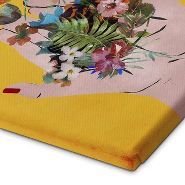 Posterlounge Leinwandbild treechild, Fridas Hände, gelb, Illustration
