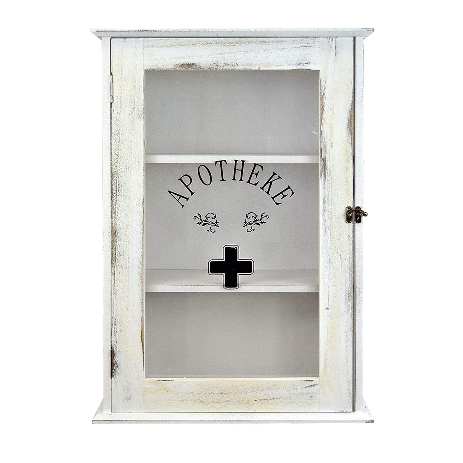 HTI-Living Medizinschrank Apothekenschrank Mia Vintage Antikweiß (Stück, 1-St., 1 Medizinschrank) Medizinschrank Shabby