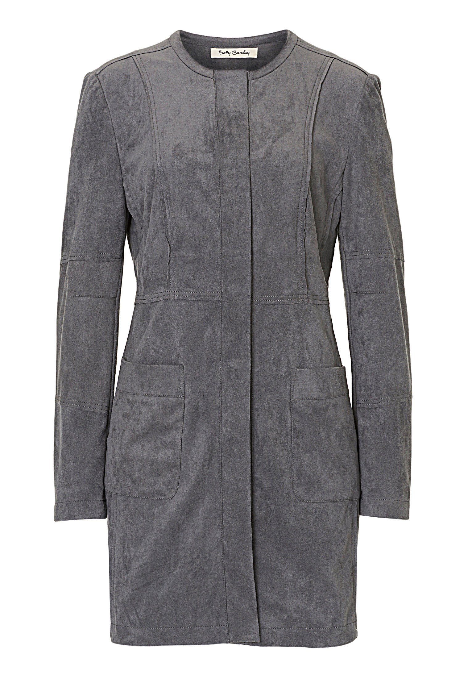 Jackenblazer Blazer Lang Einreihe