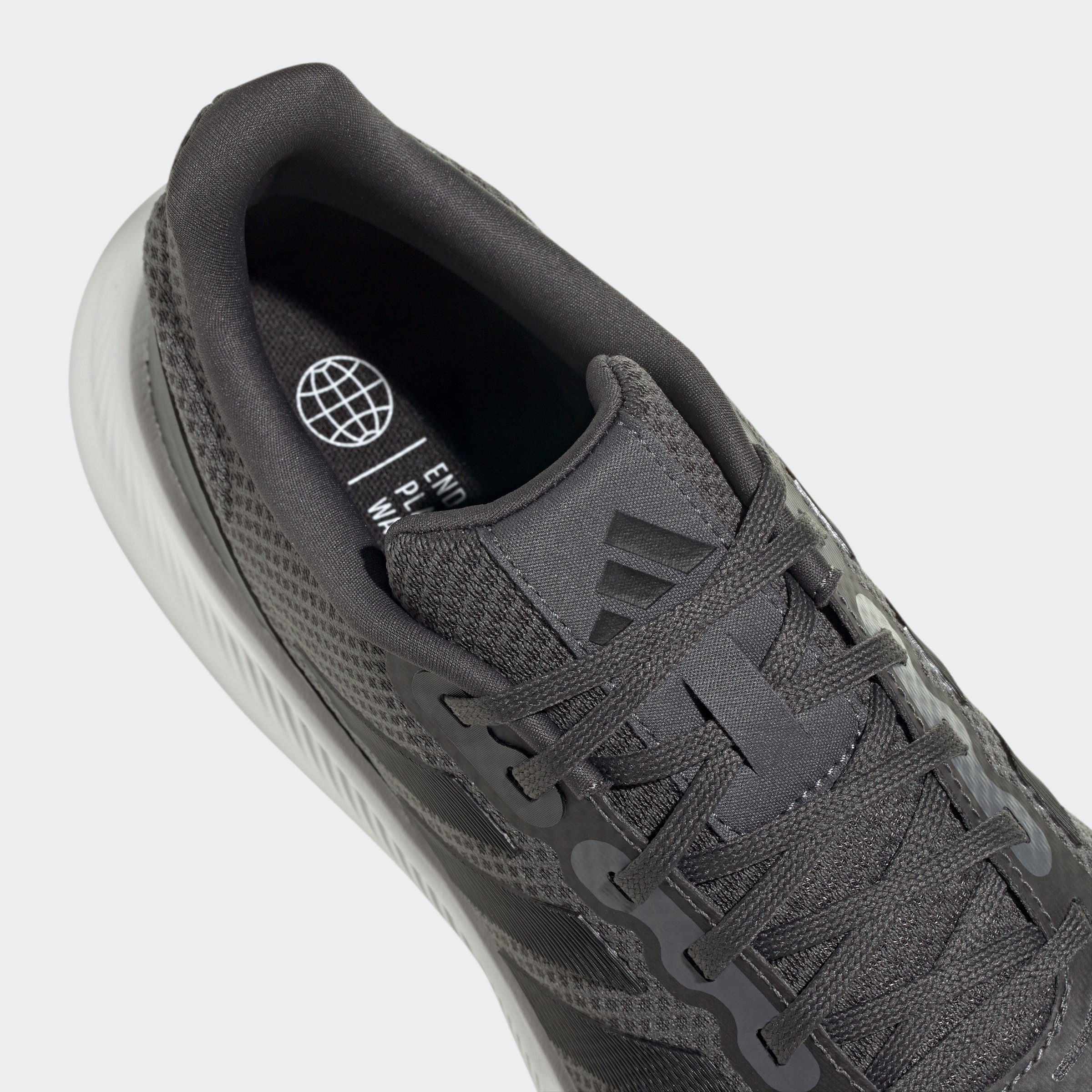 adidas Performance Carbon Grey Laufschuh / RUNFALCON Core / Six 3 Black