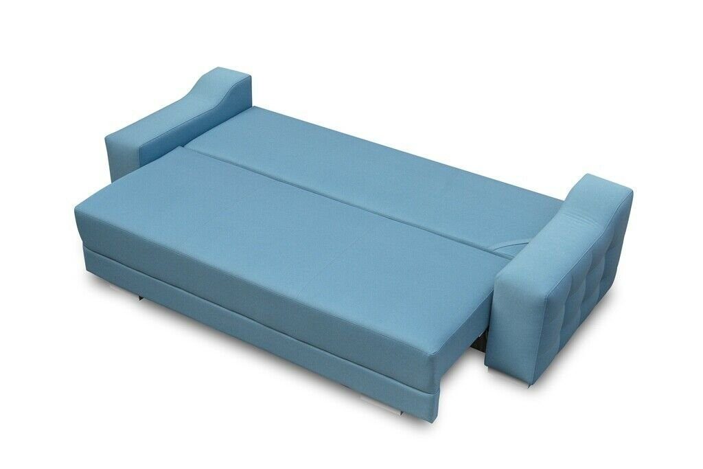 Bettfunktion Sofa, Blau Mit JVmoebel