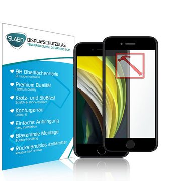 SLABO Schutzfolie Premium Full Cover Tempered Glass Panzerglasfolie, iPhone SE 2022 iPhone SE 2020 iPhone 8 iPhone 7 iPhone 6S iPho