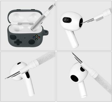 Coonoor Kopfhörer-Schutzhülle AirPods Pro 1/2. Generation Airpods 1/2/3 Case Hull mit Cleaner Kit, Handheld Game Console Design, weiche Haut Silikon Schutz