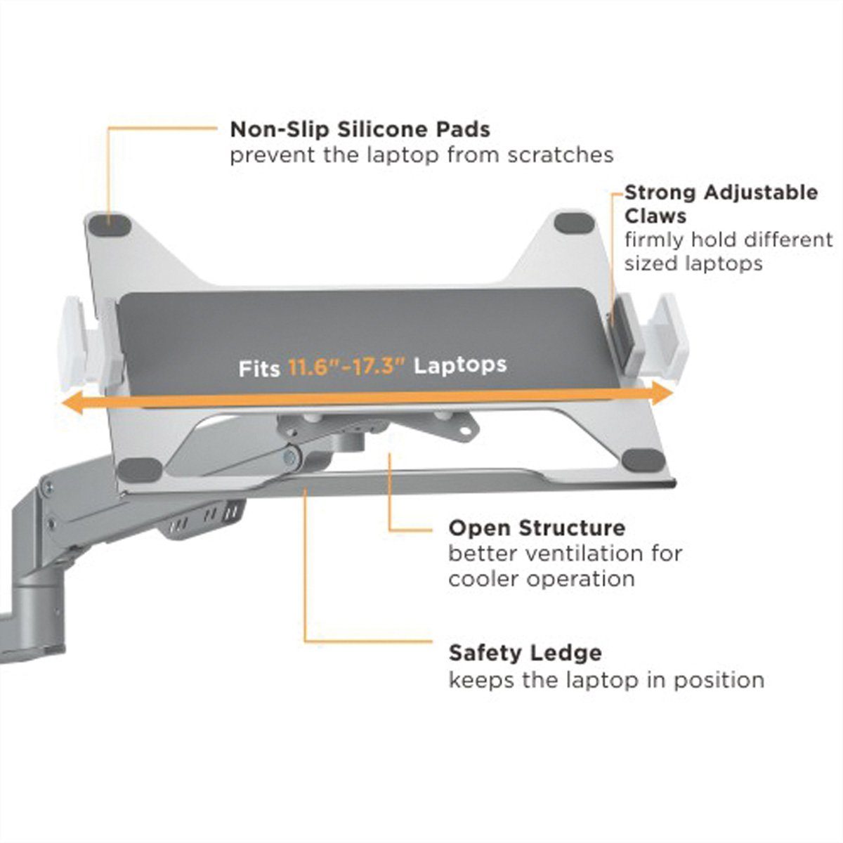 VALUE Monitor-Halterung Universal Notebook-/Tablet-Halterung, VESA kompatibel, (flexibel)