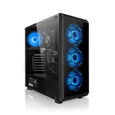 Megaport Gaming-PC (AMD Ryzen 5 5600G 6x3,90 GHz 5600G, AMD Radeon Vega 7, 16 GB RAM, 1000 GB SSD, Luftkühlung, OHNE Betriebssystem, WLAN)