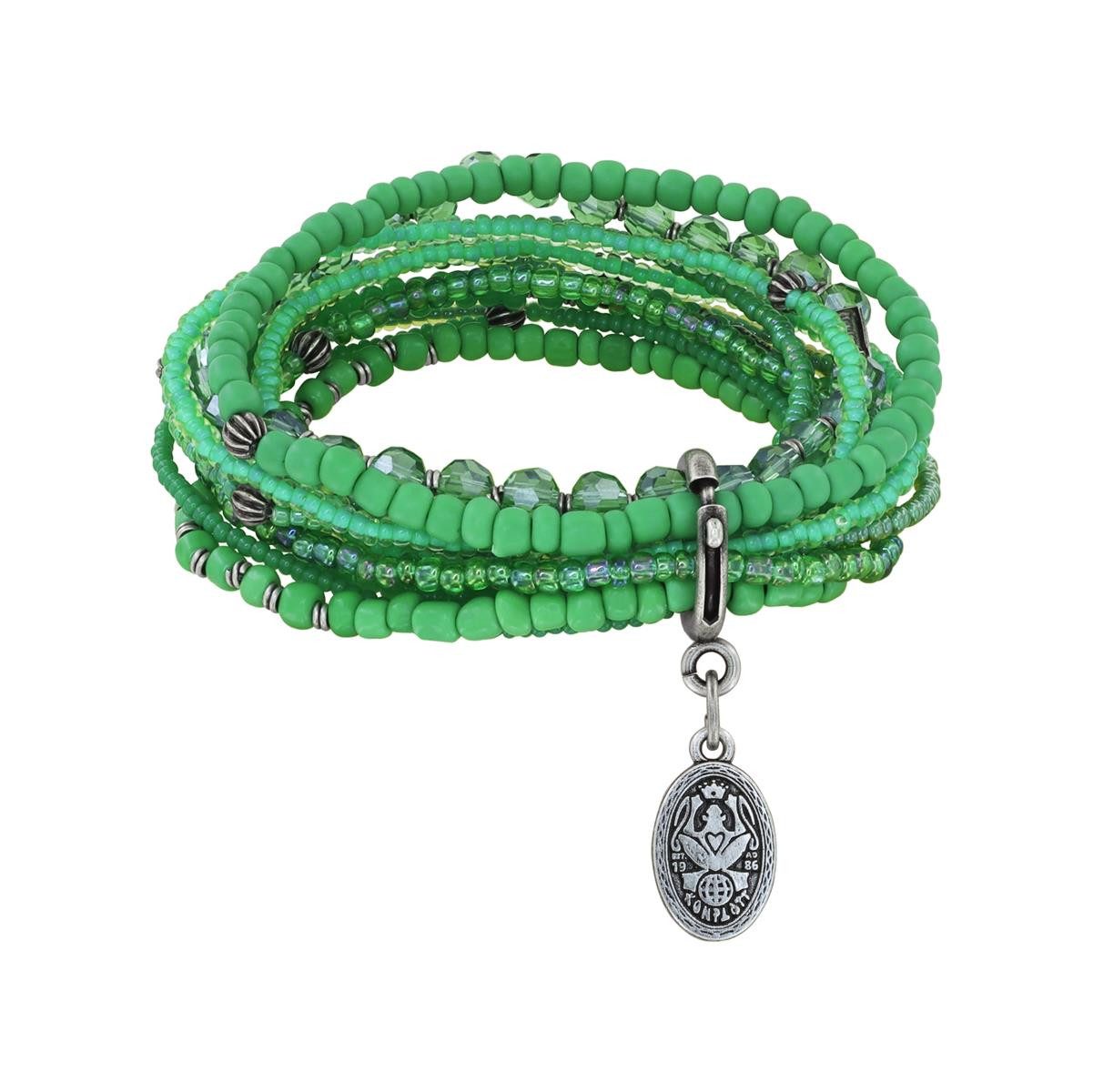 KONPLOTT Armband KONPLOTT Armband Petit Glamour d´Afrique grün antik Silber bracelet