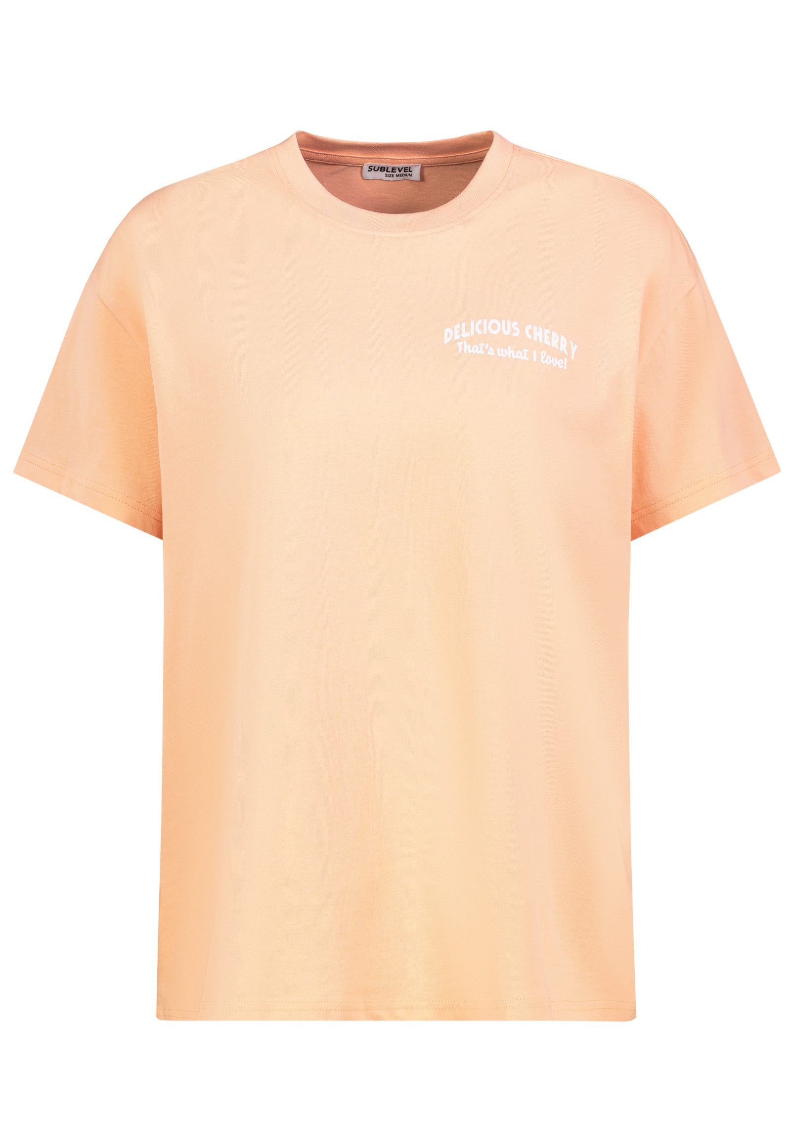 SUBLEVEL T-Shirt Moderner Motivprint Rundhals Kurzarm Bequeme Passform (1-tlg) D12022AH02645Z_T-shirts