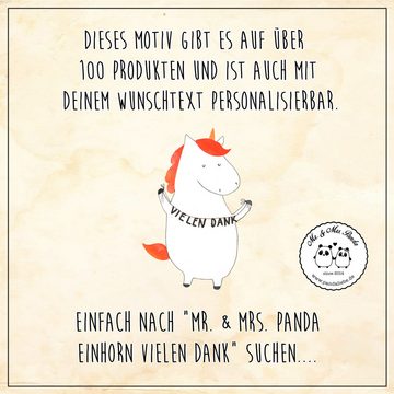 Mr. & Mrs. Panda Tasse Einhorn Dankeschön - Weiß - Geschenk, Büro Tasse, Kaffeetasse, Tasse, Keramik, Brillante Bedruckung