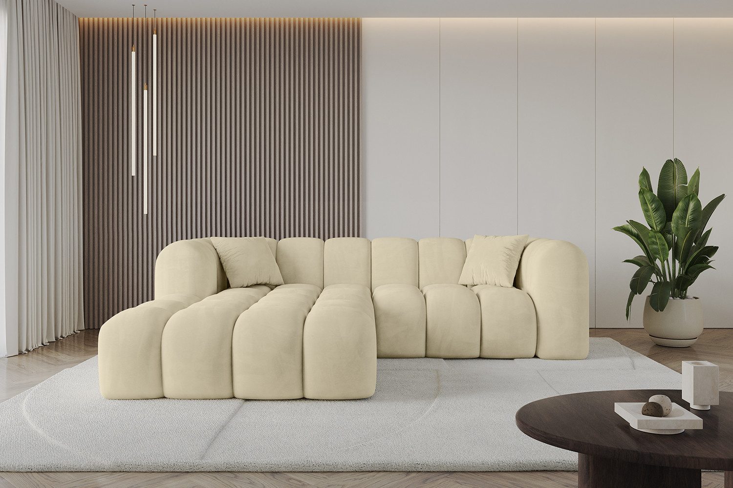 ALTDECOR Ecksofa OLEA-L1, Sofa Praktische Bequeme Funktionsecke Couch L-Form Eckcouch, Corner Sofa L-Form Vielseitige Sofa Wohnlandschaft Wohnzimmer