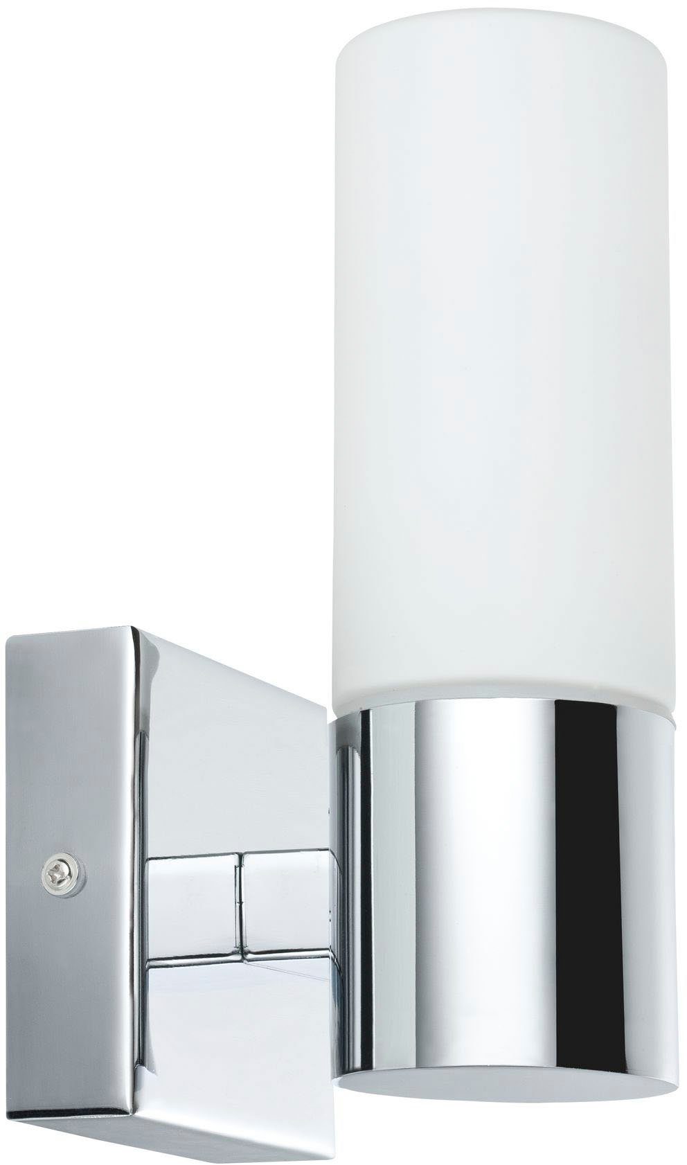 Paulmann LED Wandleuchte Gemini IP44 20W 2er Pack Chrom, Satin, Metall, Glas, ohne Leuchtmittel, E14, Gemini IP44 20W 2er Pack Chrom, Satin, Metall, Glas