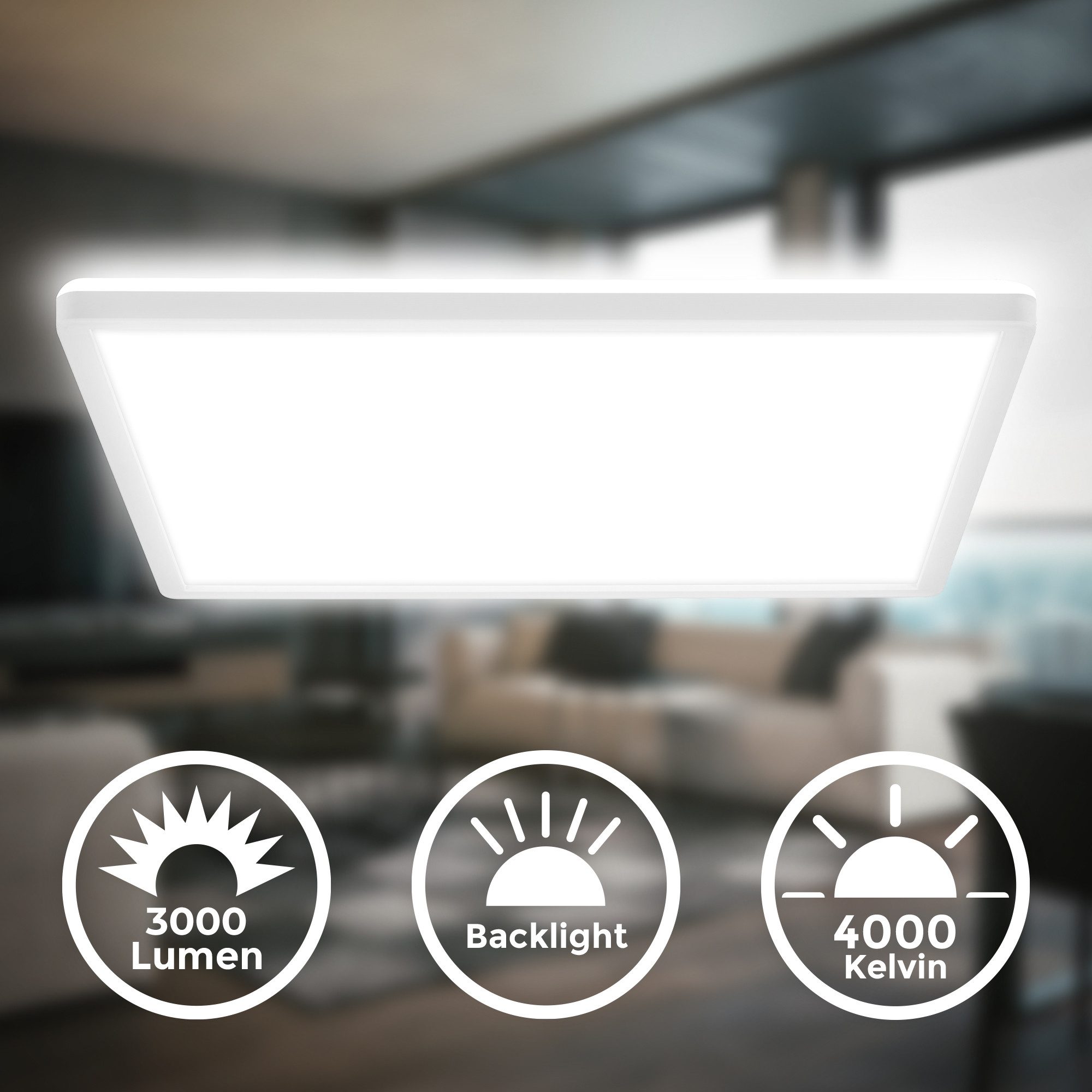 B.K.Licht LED Deckenleuchte BKL1601 Ultraflache Deckenlampe, günstig online kaufen