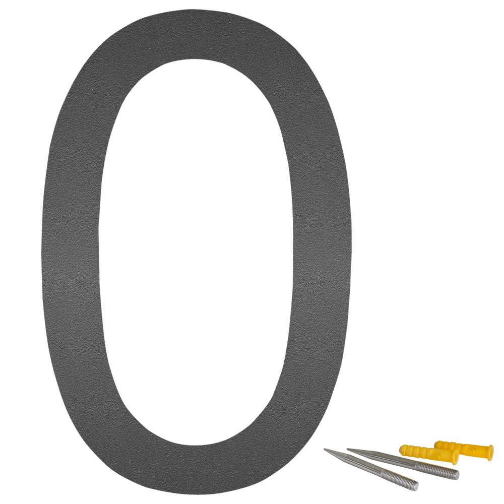 V2Aox Hausnummer Edelstahl Hausnummer Nummer "0" Номери будинківschild Anthrazit Matt 20 cm