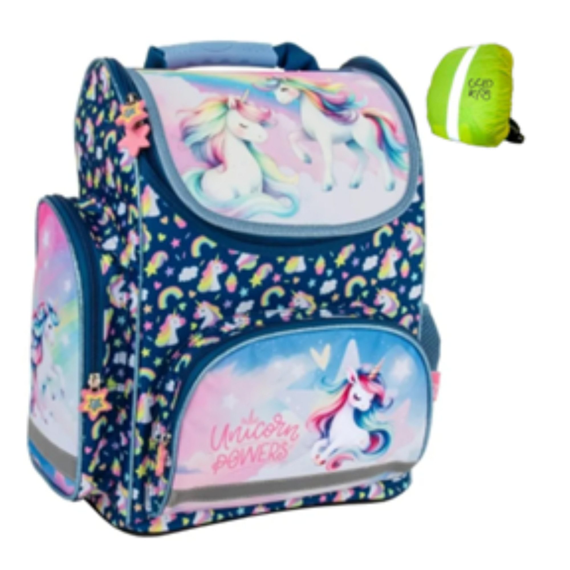 GOLDKIDS Schulranzen Schulrucksack Teenager (Kinderrucksack für, Jungen und Mädchen), mit Regenschutz