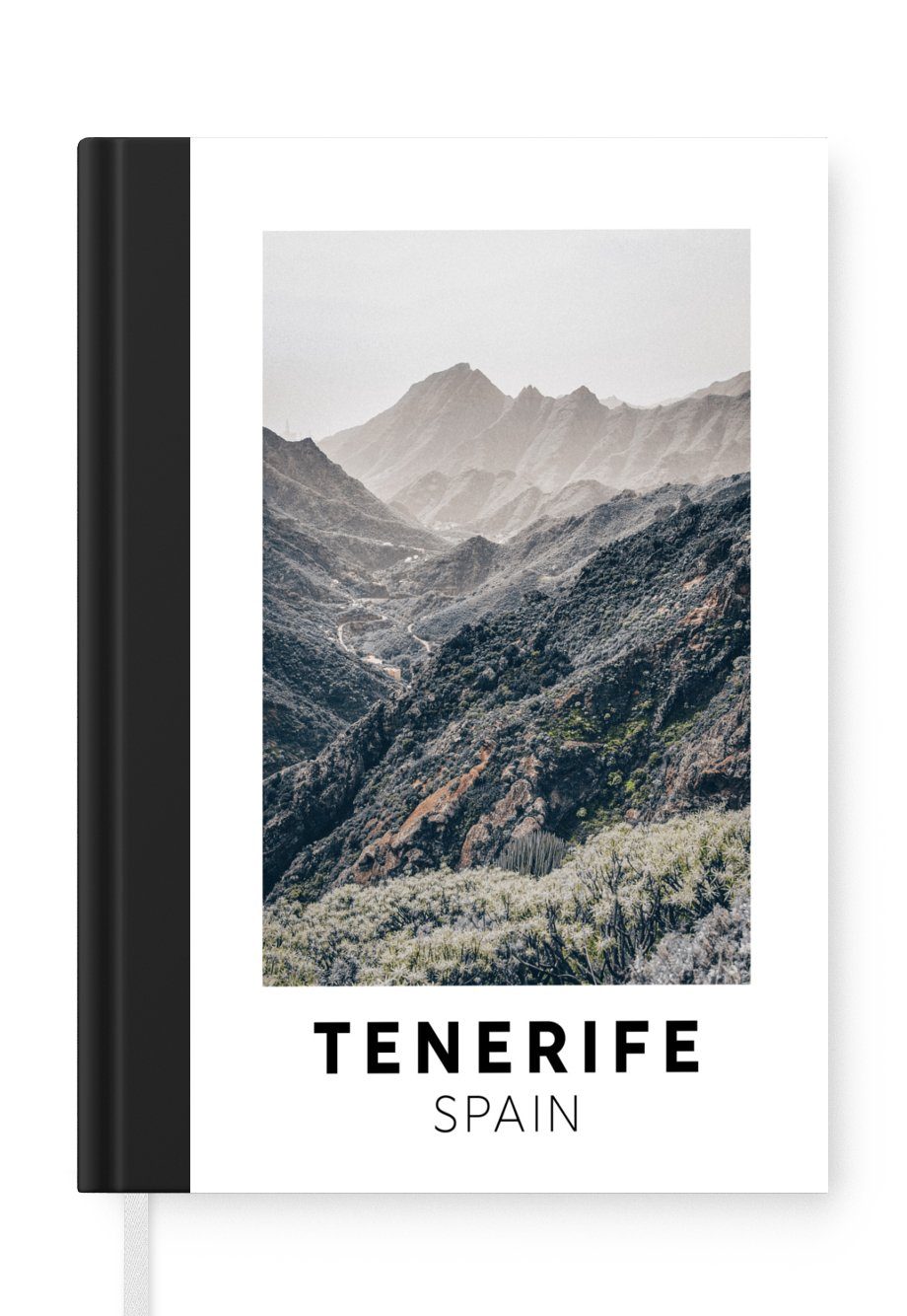 MuchoWow Notizbuch Teneriffa - Spanien - Berge, Journal, Merkzettel, Tagebuch, Notizheft, A5, 98 Seiten, Haushaltsbuch
