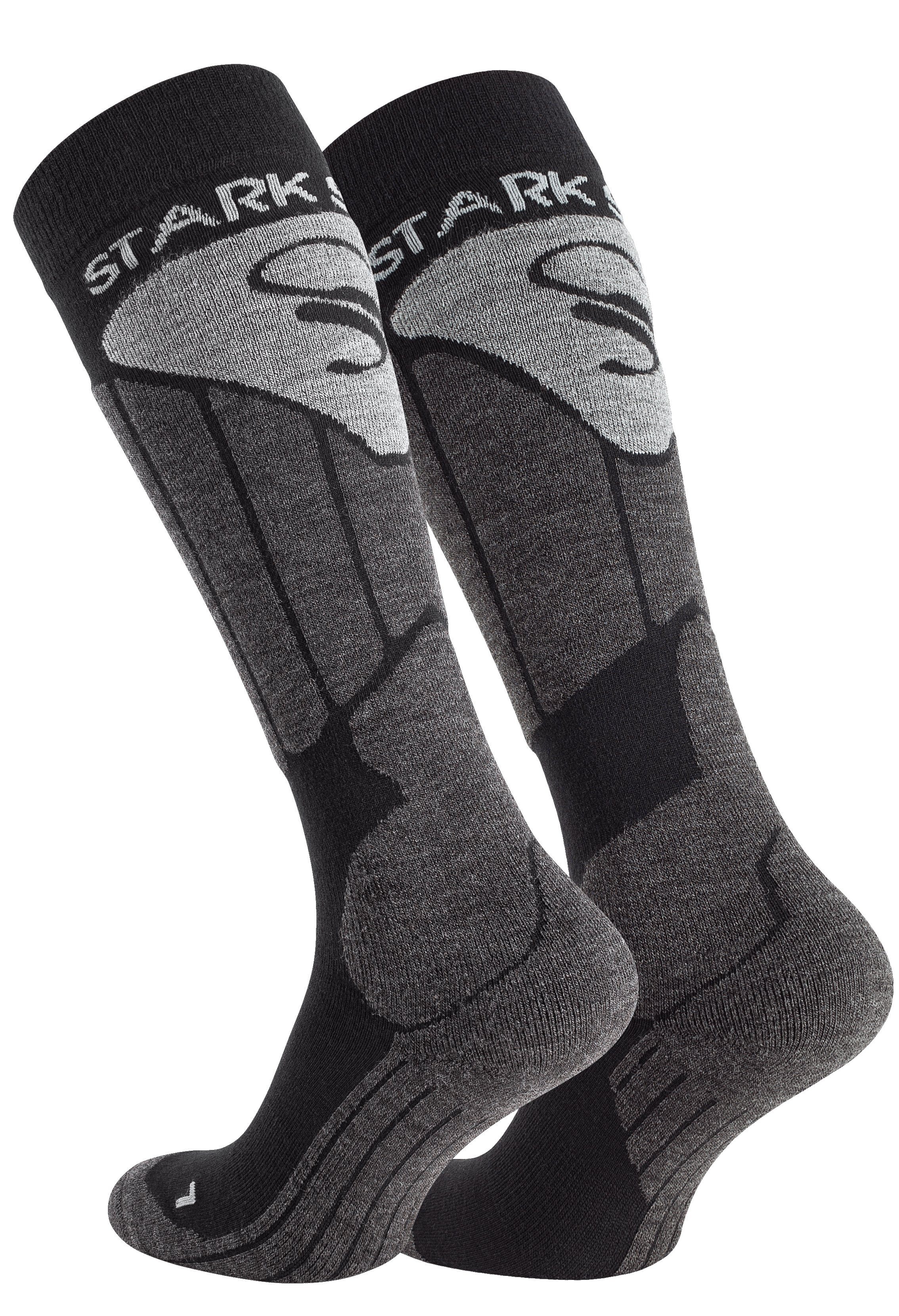 Stark Soul® Skisocken Skisocken - Funktionssocken mit Polsterung, Ski Snowboard Sportsocken Polsterungen, Komfortbündchen, anatomische Fußbett, verstärkte Belastungszonen