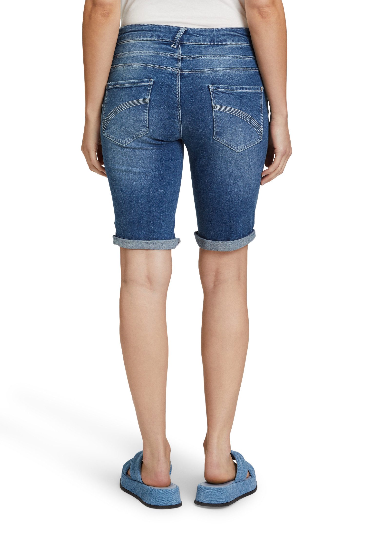 Cartoon Shorts Damen mit Stickerei Nahtführung