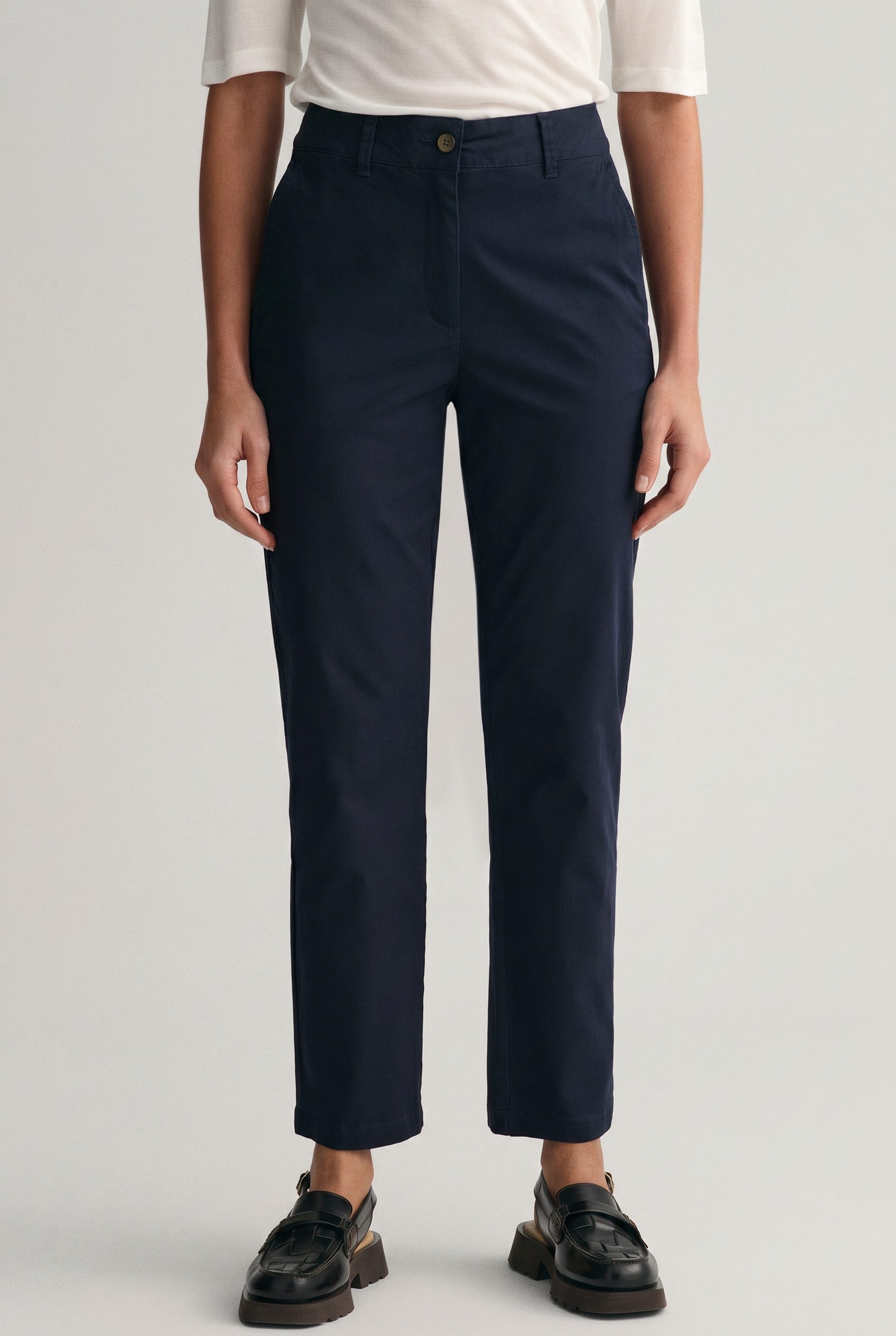 Gant Chinohose SLIM CHINOS mit verkürzter Länge