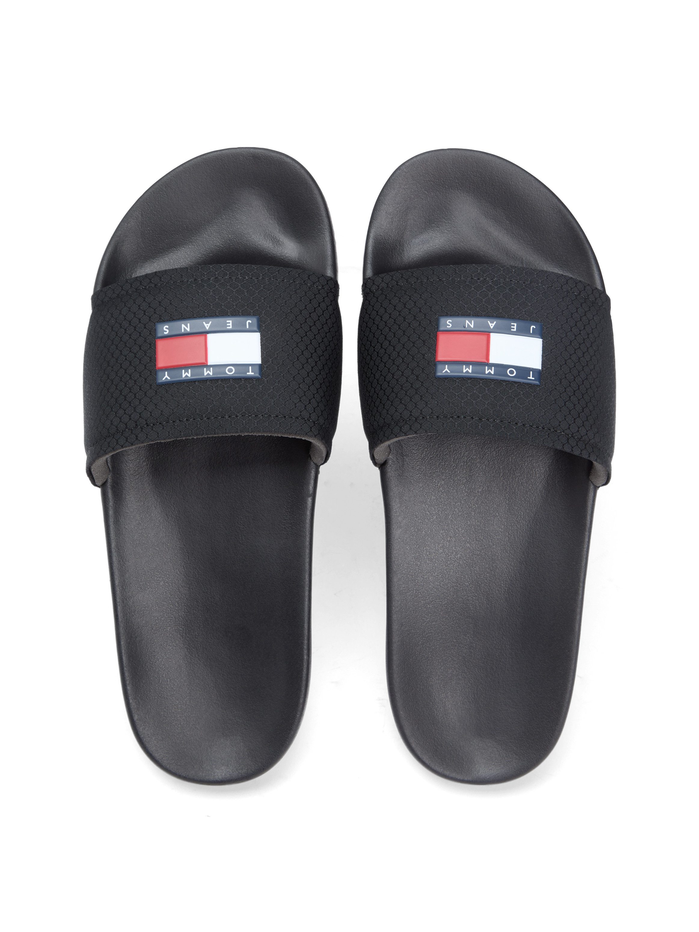 Tommy Jeans TJM POOL SLIDE Pantolette, Sommerschuh, Badeschuh, Hausschuh mit Logoschriftzug