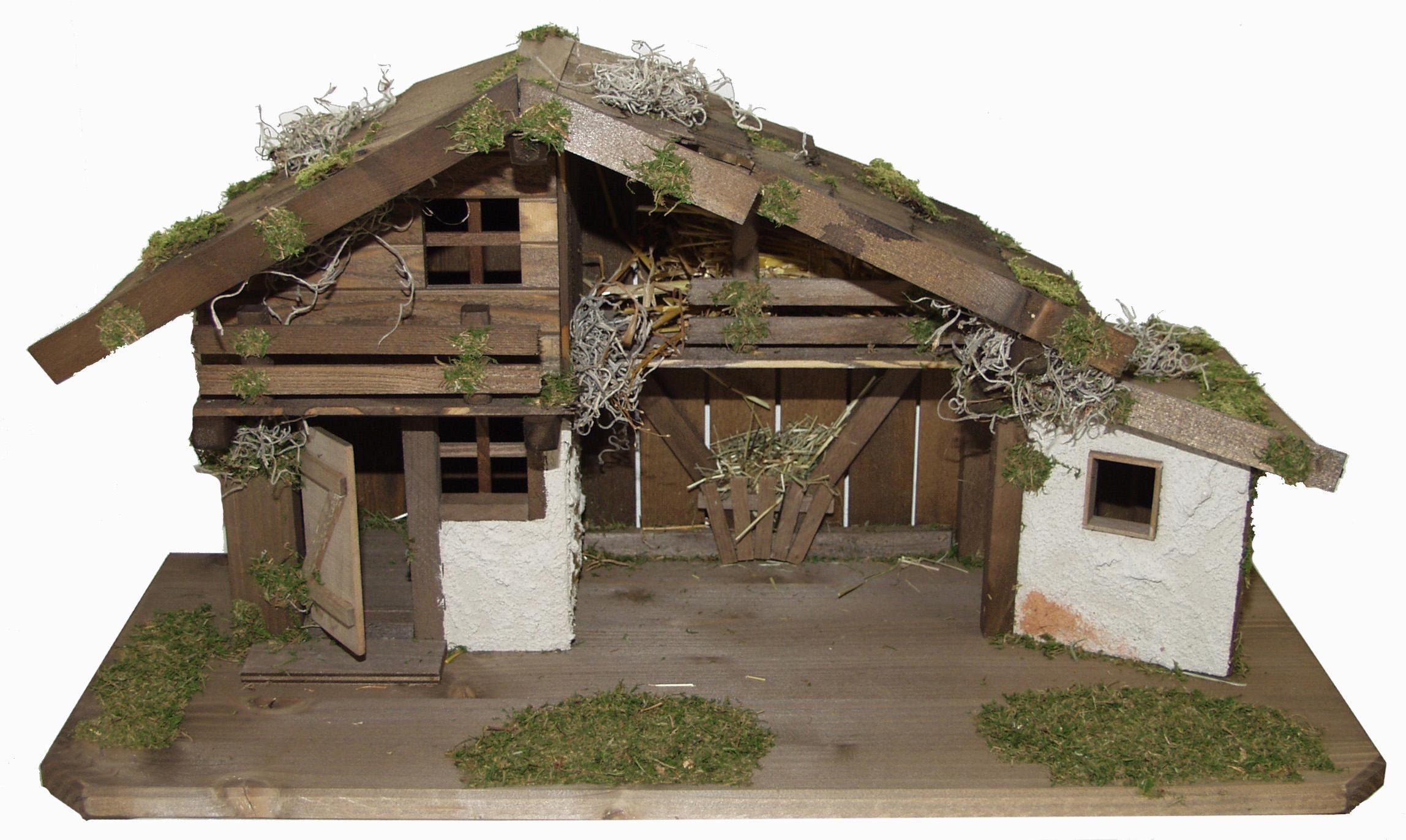 Alfred Kolbe Krippe Krippenstall für 12 cm Figuren, Weihnachtsdeko (1-tlg), günstig online kaufen