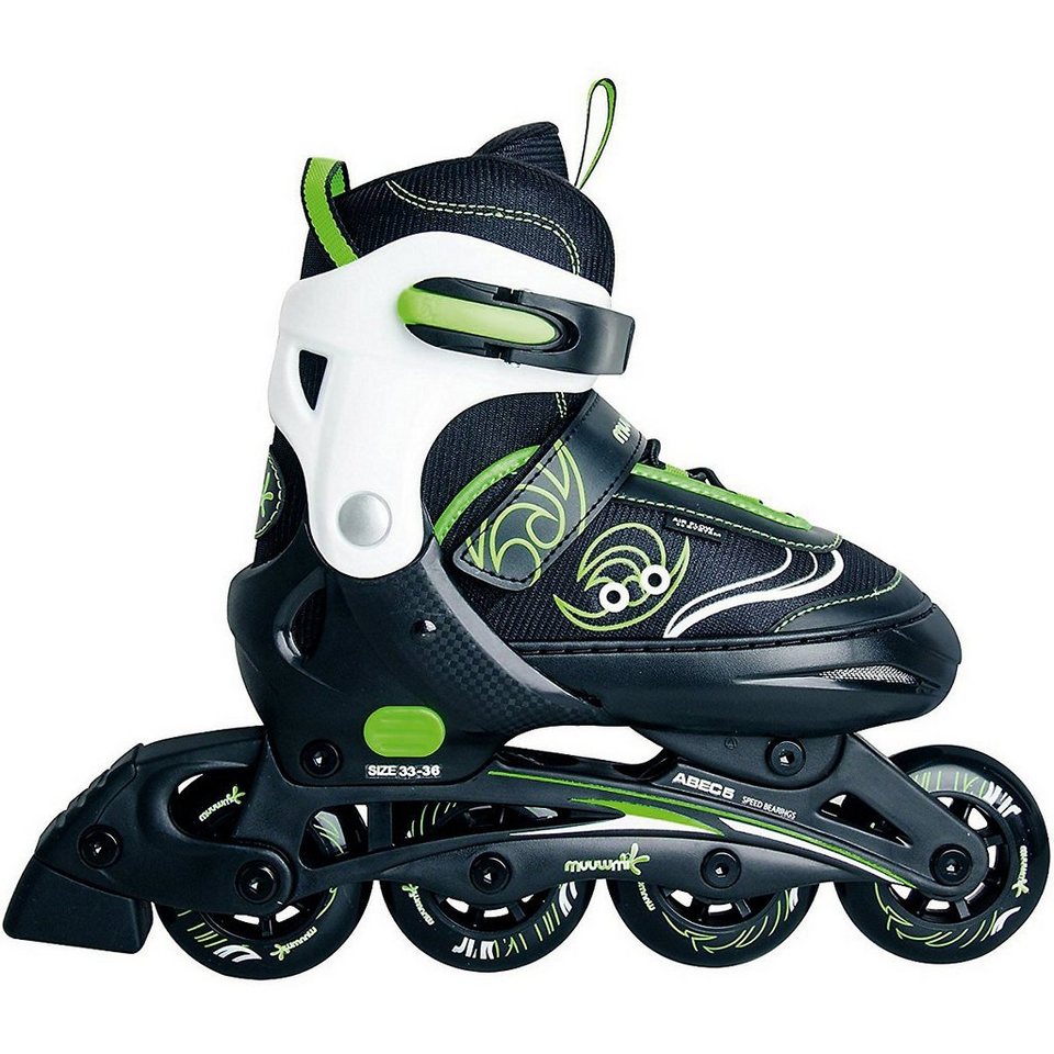 Verstellbare Rollschuhe Inline Skates mit großen Rädern 72 mm Movino Inline Skates Kids-Inliner Inliner für Kinder & Erwachsene Inliner für Damen Mädchen Jungen Cruzer One 