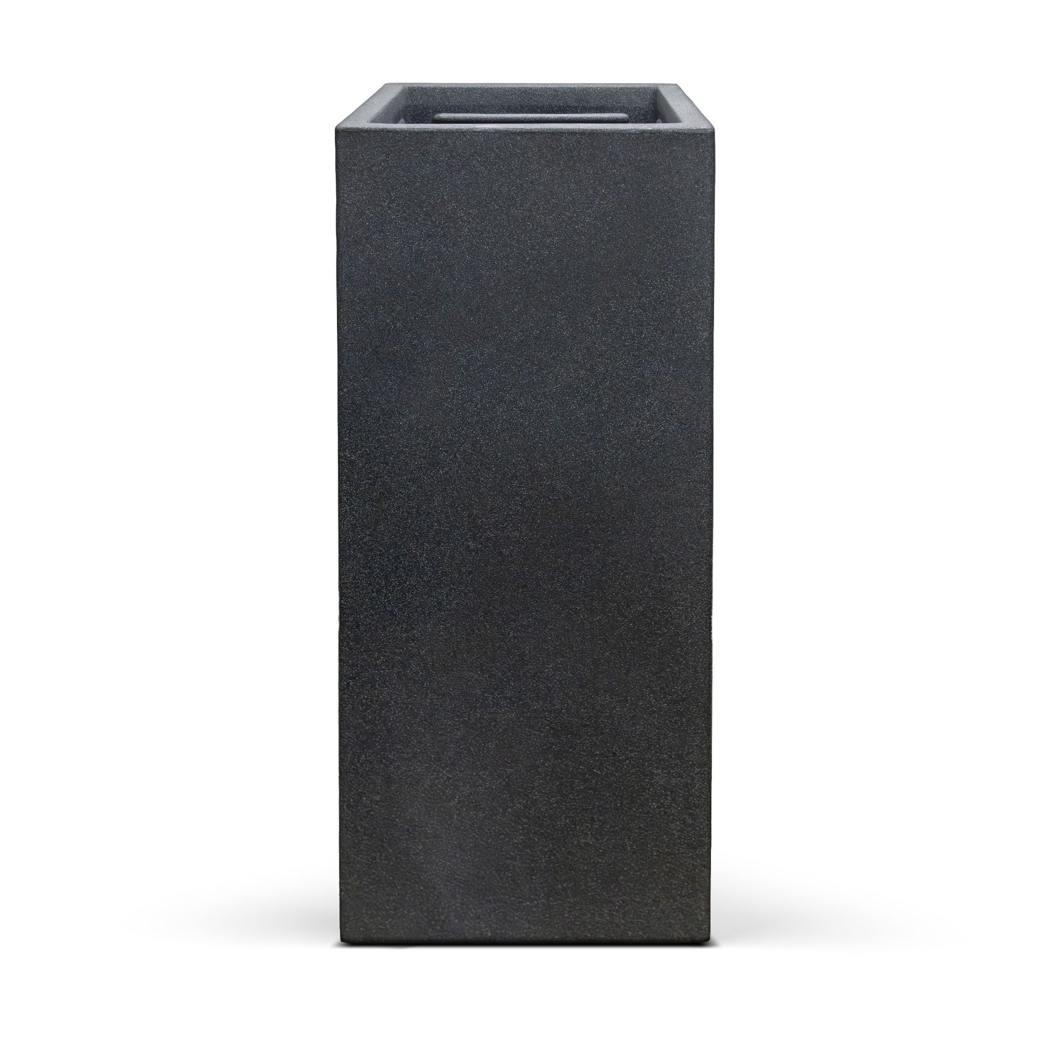 Spetebo Übertopf XXL Kunststoff Übertopf eckig anthrazit - 80x30 cm