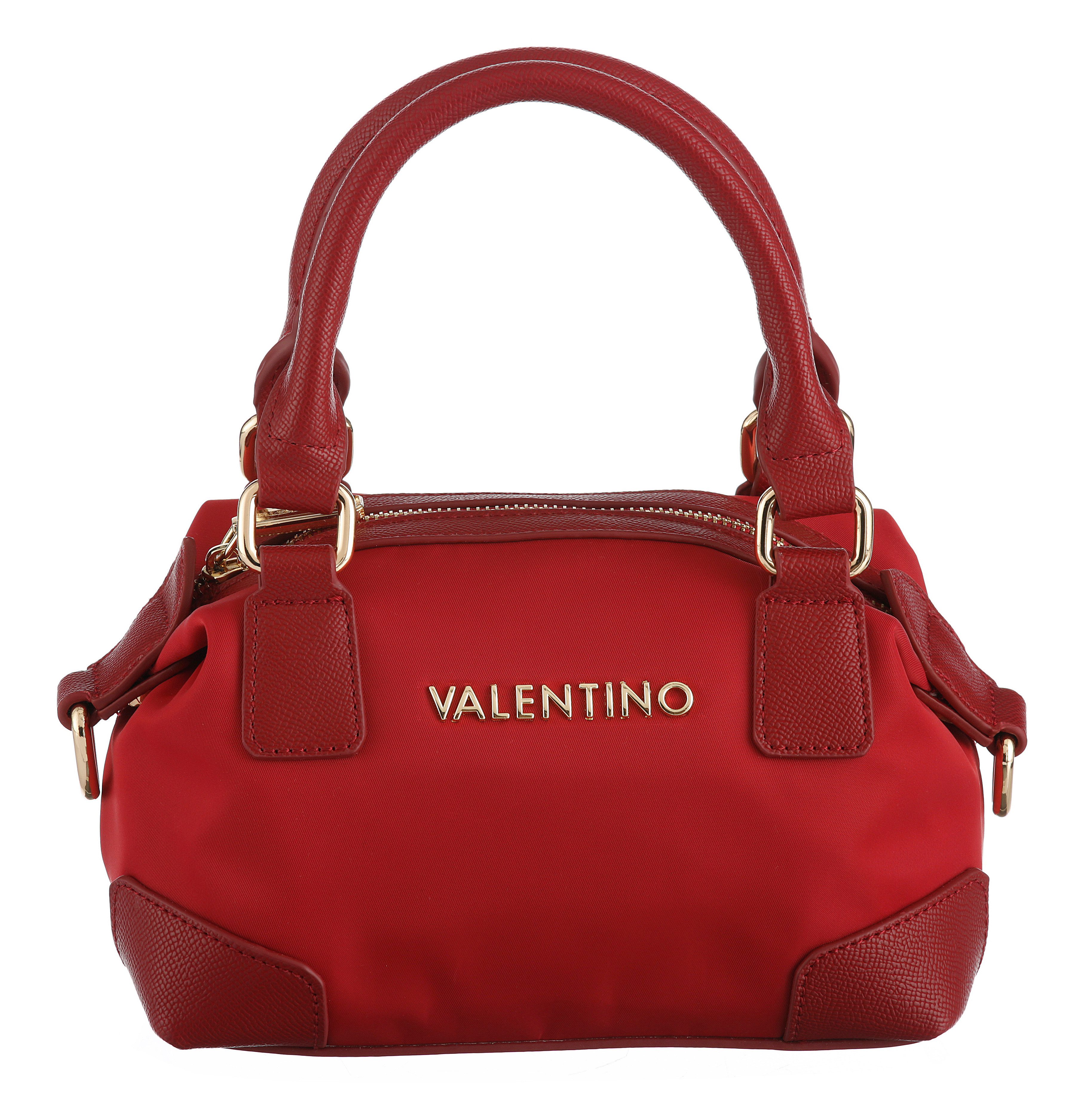 VALENTINO BAGS Shopper JOLLY BIS RE, Damen Handtasche, Schultertasche mit goldfarbenen Logoschriftzug