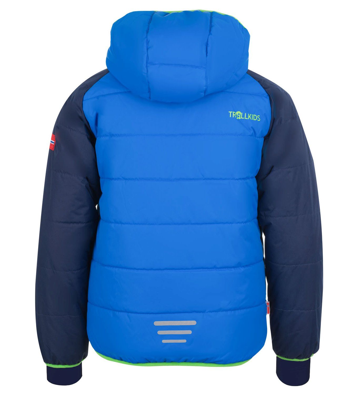 XT Hafjell Winterjacke Marineblau/Mittelblau/Grün TROLLKIDS