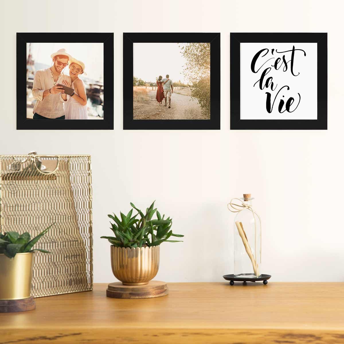 PHOTOLINI Bilderrahmen 3er Set breite Rahmen, günstig online kaufen