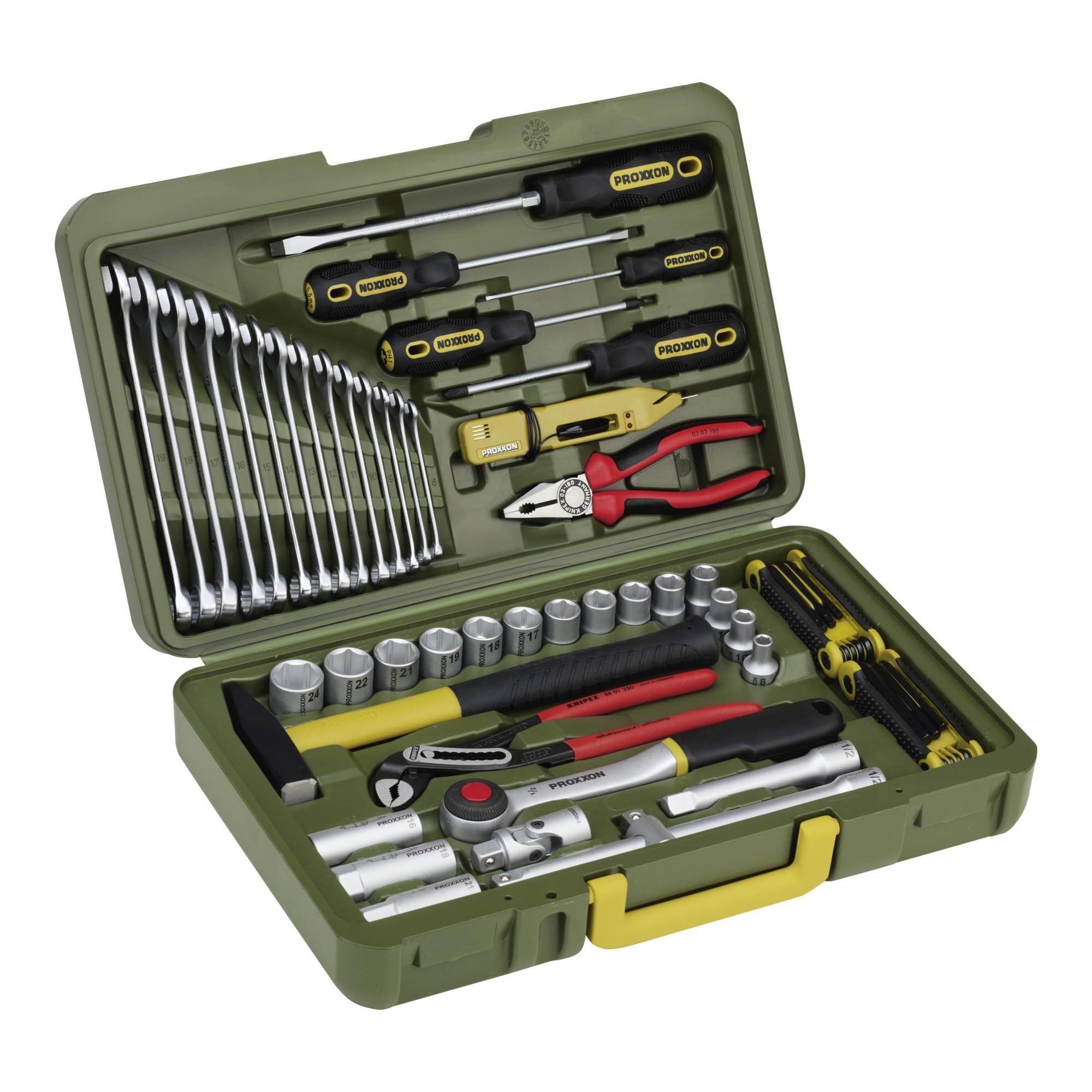 PROXXON INDUSTRIAL Werkzeugkoffer Proxxon Industrial Werkzeugkoffer 23650, mit 47-teiligem Werkstattsort